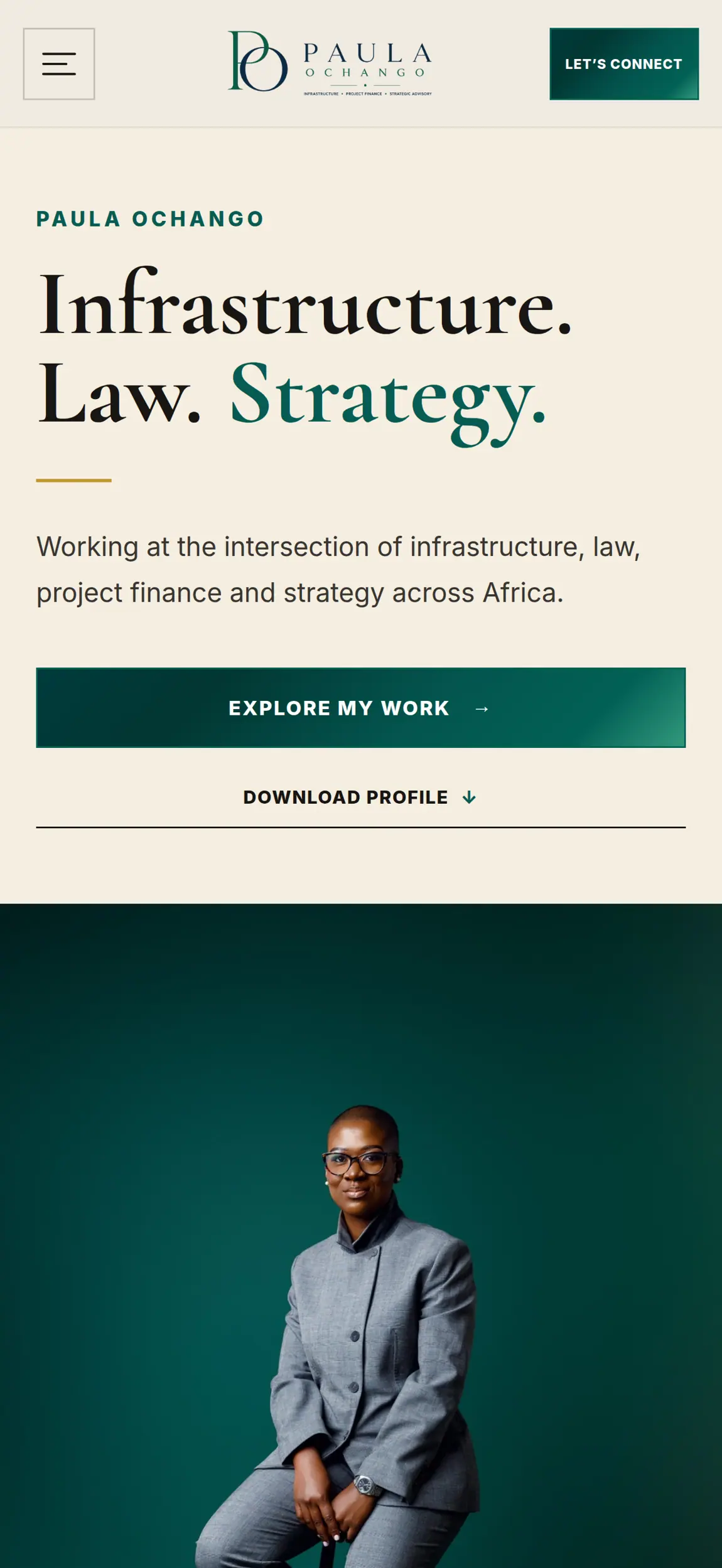 Additional website capture for Paula Ochango